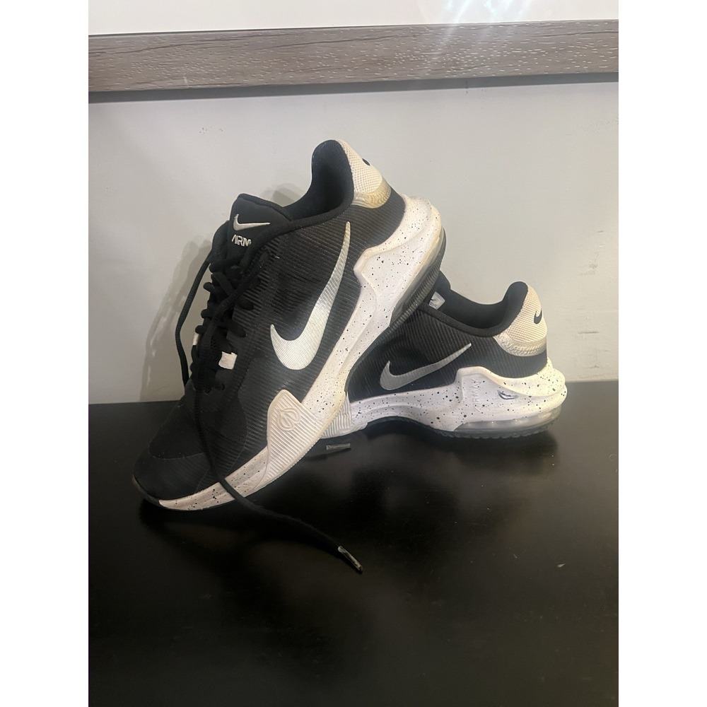 Nike Impact‎ 4 Basketball Shoes (Black/Wolf Grey/White) Size 8.5 Excellent Cond.